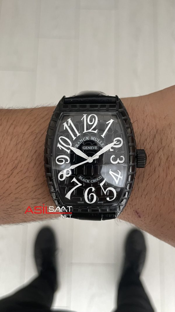 Franck Muller Casablanca Black Croco 40mm Replika Saat Franck Muller Casablanca Black Croco 40mm Replika Saat