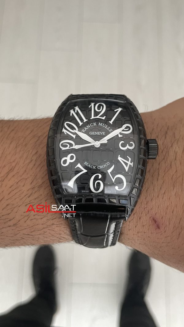 Franck Muller Casablanca Black Croco 40mm Replika Saat Franck Muller Casablanca Black Croco 40mm Replika Saat