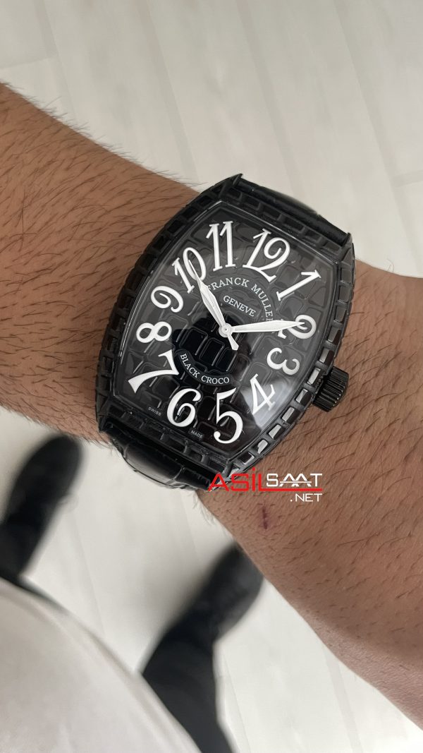 Franck Muller Casablanca Black Croco 40mm Replika Saat Franck Muller Casablanca Black Croco 40mm Replika Saat