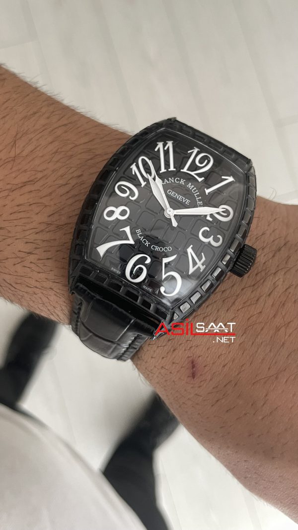 Franck Muller Casablanca Black Croco 40mm Replika Saat Franck Muller Casablanca Black Croco 40mm Replika Saat