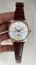 Jaeger-LeCoultre Master Ultra Thin Réserve de Marche Rosegold 40mm Beyaz Kadran Replika Saat