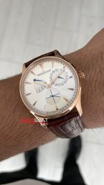 Jaeger-LeCoultre Master Ultra Thin Réserve de Marche Rosegold 40mm Beyaz Kadran Replika Saat
