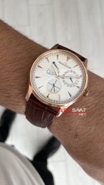 Jaeger-LeCoultre Master Ultra Thin Réserve de Marche Rosegold 40mm Beyaz Kadran Replika Saat