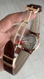 Jaeger-LeCoultre Master Ultra Thin Réserve de Marche Rosegold 40mm Beyaz Kadran Replika Saat