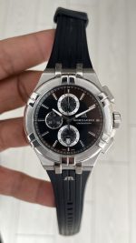 Maurice Lacroix Aikon Chronograph ML-AI1018SS001330-2 Siyah Kadran Swiss ETA Saat