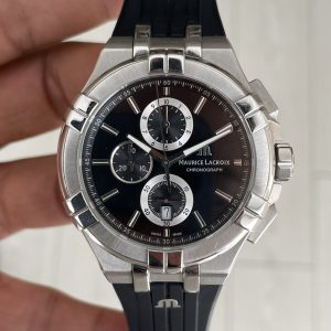 Maurice Lacroix Aikon Chronograph ML-AI1018SS001330-2 Siyah Kadran Swiss ETA Saat