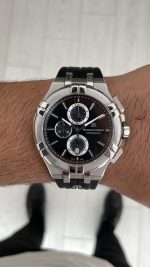 Maurice Lacroix Aikon Chronograph ML-AI1018SS001330-2 Siyah Kadran Swiss ETA Saat