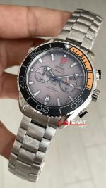 Omega Planet Ocean Seamaster 600M Chronograph Füme Kadran 45mm Replika Saat