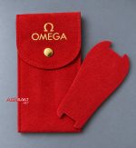 Omega Saat Kılıfı Süet Kırmızı