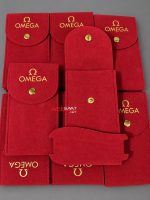 Omega Saat Kılıfı Süet Kırmızı