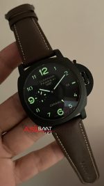 Panerai Luminor Ceramica GMT Power Reserve PAM00441 Kahverengi 44mm Black Replika Saat