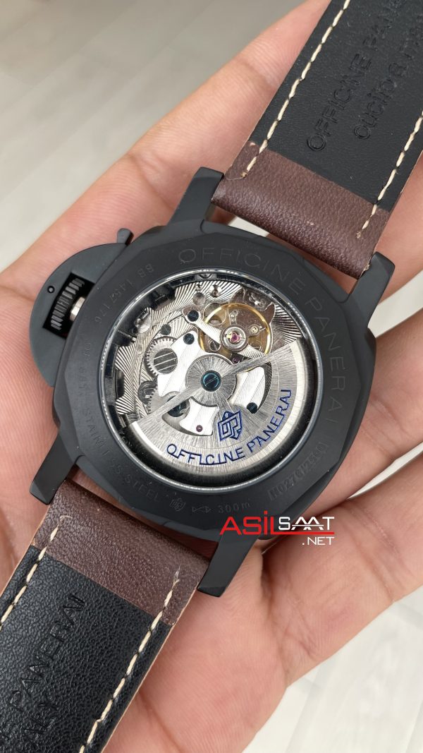 Panerai Luminor Ceramica GMT Power Reserve PAM00441 Kahverengi 44mm Black Replika Saat Panerai Luminor Ceramica GMT Power Reserve PAM00441 Kahverengi 44mm Black Replika Saat