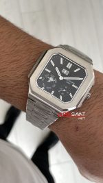 Patek Philippe Cubitus 5822P Date Day Moon Phase 45mm Silver Siyah Kadran