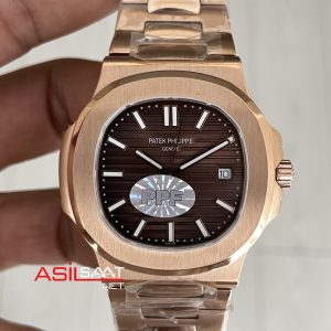 Patek Philippe Nautilus 5711 Chocolate Rosegold 40mm Kahverengi Kadrarn PP Factory