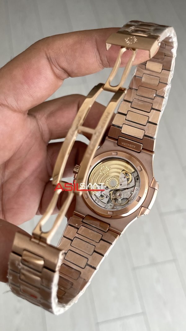 Patek Philippe Nautilus 5711 Chocolate Rosegold 40mm Kahverengi Kadrarn PP Factory Patek Philippe Nautilus 5711 Chocolate Rosegold 40mm Kahverengi Kadrarn PP Factory
