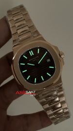 Patek Philippe Nautilus 5711 Chocolate Rosegold 40mm Kahverengi Kadrarn PP Factory