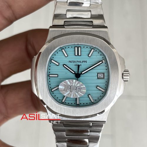 Patek Philippe Nautilus 5711 Tiffany 40mm Silver Turkuaz Kadran PP Factory