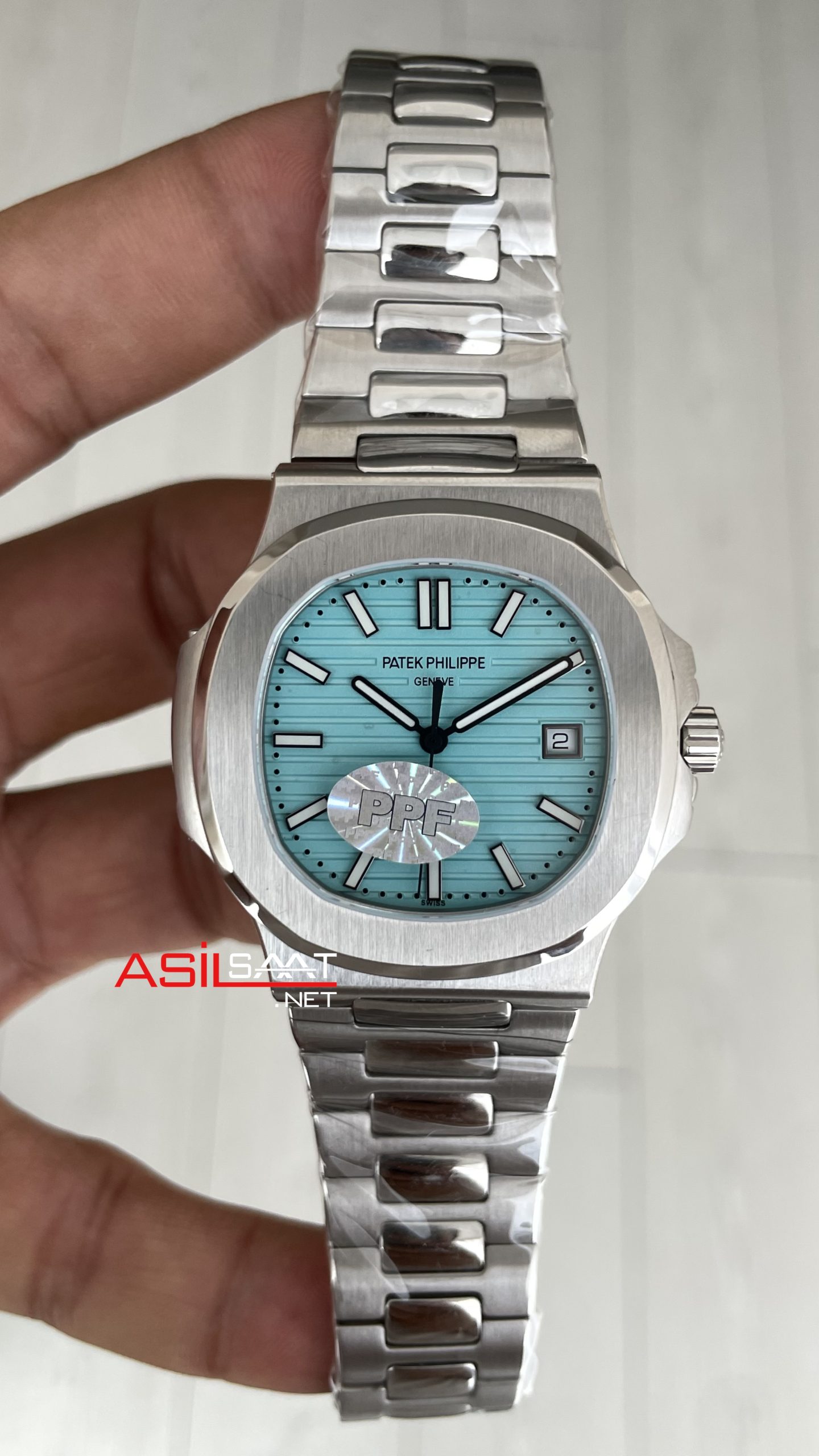 Patek Philippe Nautilus 5711 Tiffany 40mm Silver Turkuaz Kadran PP Factory Patek Philippe Nautilus 5711 Tiffany 40mm Silver Turkuaz Kadran PP Factory