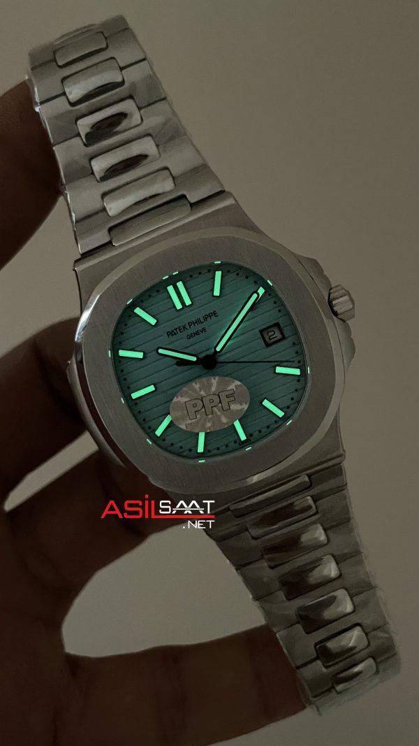 Patek Philippe Nautilus 5711 Tiffany 40mm Silver Turkuaz Kadran PP Factory Patek Philippe Nautilus 5711 Tiffany 40mm Silver Turkuaz Kadran PP Factory