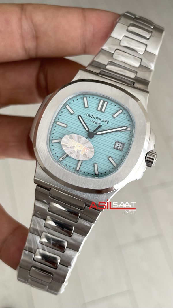 Patek Philippe Nautilus 5711 Tiffany 40mm Silver Turkuaz Kadran PP Factory Patek Philippe Nautilus 5711 Tiffany 40mm Silver Turkuaz Kadran PP Factory