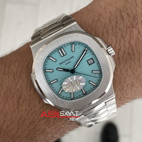 Patek Philippe Nautilus 5711 Tiffany 40mm Silver Turkuaz Kadran PP Factory