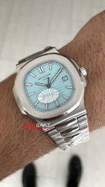 Patek Philippe Nautilus 5711 Tiffany 40mm Silver Turkuaz Kadran PP Factory