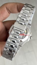 Patek Philippe Nautilus 5726 Annual Calendar Moonphase Silver Siyah Kadran Replika Saat
