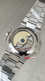 Patek Philippe Nautilus 5726 Annual Calendar Moonphase Silver Siyah Kadran Replika Saat