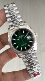 Rolex Datejust Ombre Green 126334 Jubilee 41mm Yeşil Kadran VS Factory V2 | Tungsten 18K | DD3235 | High Weight | Super Clone Swiss ETA Saat