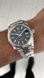 Rolex Datejust Siyah 126334 Jubilee 41mm VS Factory V2 | Tungsten 18K | DD3235 | High Weight | Super Clone Swiss ETA Saat
