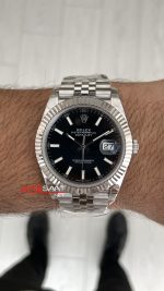 Rolex Datejust Siyah 126334 Jubilee 41mm VS Factory V2 | Tungsten 18K | DD3235 | High Weight | Super Clone Swiss ETA Saat