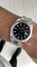 Rolex Datejust Siyah 126334 Jubilee 41mm VS Factory V2 | Tungsten 18K | DD3235 | High Weight | Super Clone Swiss ETA Saat