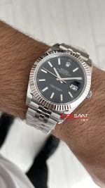 Rolex Datejust Siyah 126334 Jubilee 41mm VS Factory V2 | Tungsten 18K | DD3235 | High Weight | Super Clone Swiss ETA Saat