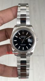 Rolex Datejust Siyah 126334 Oyster 41mm VS Factory V2 | Tungsten 18K | DD3235 | High Weight | Super Clone Swiss ETA Saat