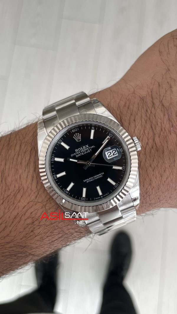 Rolex Datejust Siyah 126334 Oyster 41mm VS Factory V2 | Tungsten 18K | DD3235 | High Weight | Super Clone Swiss ETA Saat Rolex Datejust Siyah 126334 Oyster 41mm VS Factory V2 | Tungsten 18K | DD3235 | High Weight | Super Clone Swiss ETA Saat