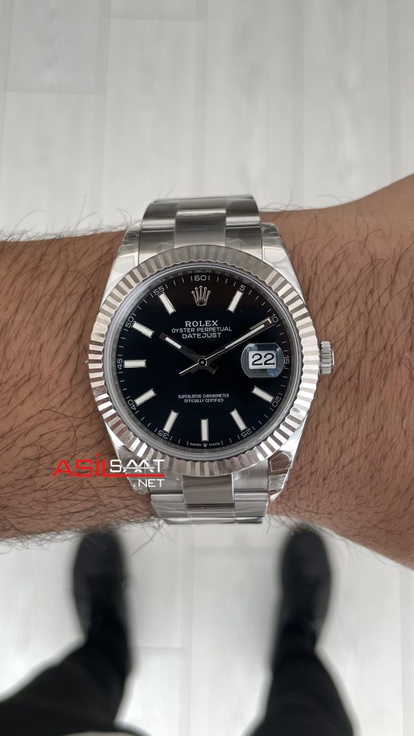 Rolex Datejust Siyah 126334 Oyster 41mm VS Factory V2 | Tungsten 18K | DD3235 | High Weight | Super Clone Swiss ETA Saat Rolex Datejust Siyah 126334 Oyster 41mm VS Factory V2 | Tungsten 18K | DD3235 | High Weight | Super Clone Swiss ETA Saat