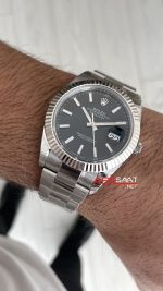 Rolex Datejust Siyah 126334 Oyster 41mm VS Factory V2 | Tungsten 18K | DD3235 | High Weight | Super Clone Swiss ETA Saat