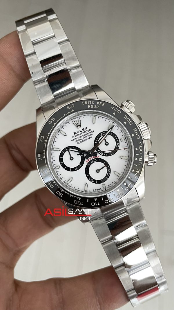 Rolex Daytona Panda 126500LN Beyaz Kadran 40mm | VS Factory V3 Versiyon | Tungsten 18K | DD4131 | High Weight | Super Clone Swiss ETA Saat Rolex Daytona Panda 126500LN Beyaz Kadran 40mm | VS Factory V3 Versiyon | Tungsten 18K | DD4131 | High Weight | Super Clone Swiss ETA Saat