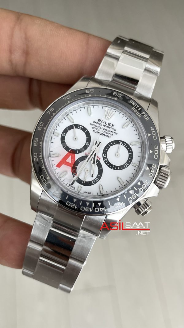 Rolex Daytona Panda 126500LN Beyaz Kadran 40mm | VS Factory V3 Versiyon | Tungsten 18K | DD4131 | High Weight | Super Clone Swiss ETA Saat Rolex Daytona Panda 126500LN Beyaz Kadran 40mm | VS Factory V3 Versiyon | Tungsten 18K | DD4131 | High Weight | Super Clone Swiss ETA Saat