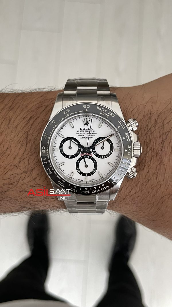 Rolex Daytona Panda 126500LN Beyaz Kadran 40mm | VS Factory V3 Versiyon | Tungsten 18K | DD4131 | High Weight | Super Clone Swiss ETA Saat Rolex Daytona Panda 126500LN Beyaz Kadran 40mm | VS Factory V3 Versiyon | Tungsten 18K | DD4131 | High Weight | Super Clone Swiss ETA Saat