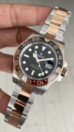 Rolex Root Beer Gmt Master II 126711CHNR Oyster 40mm Two Tone Everose Gold | VS Factory V3 Versiyon | Tungsten 18K | DD3285 | High Weight | Super Clone Swiss ETA Saat