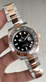 Rolex Root Beer Gmt Master II 126711CHNR Oyster 40mm Two Tone Everose Gold | VS Factory V3 Versiyon | Tungsten 18K | DD3285 | High Weight | Super Clone Swiss ETA Saat