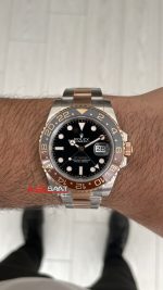 Rolex Root Beer Gmt Master II 126711CHNR Oyster 40mm Two Tone Everose Gold | VS Factory V3 Versiyon | Tungsten 18K | DD3285 | High Weight | Super Clone Swiss ETA Saat
