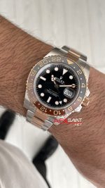 Rolex Root Beer Gmt Master II 126711CHNR Oyster 40mm Two Tone Everose Gold | VS Factory V3 Versiyon | Tungsten 18K | DD3285 | High Weight | Super Clone Swiss ETA Saat