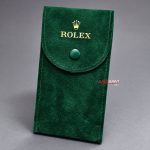 Rolex Saat Kılıfı Süet Yeşil