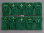 Rolex Saat Kılıfı Süet Yeşil