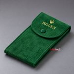Rolex Saat Kılıfı Süet Yeşil