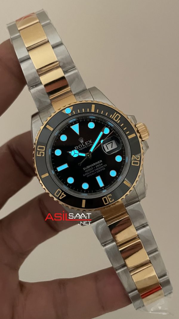 Rolex Submariner Date 126613LN Oyster 41mm Two Tone Gold VS Factory V2 | Tungsten 18K | DD3235 | High Weight | Super Clone Swiss ETA Saat Rolex Submariner Date 126613LN Oyster 41mm Two Tone Gold VS Factory V2 | Tungsten 18K | DD3235 | High Weight | Super Clone Swiss ETA Saat