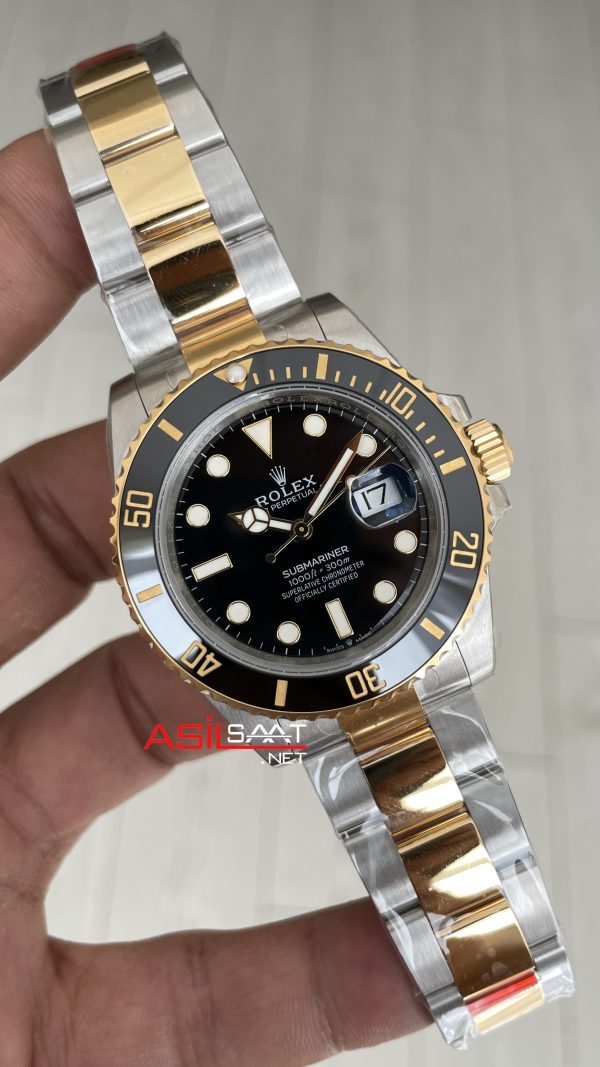 Rolex Submariner Date 126613LN Oyster 41mm Two Tone Gold VS Factory V2 | Tungsten 18K | DD3235 | High Weight | Super Clone Swiss ETA Saat Rolex Submariner Date 126613LN Oyster 41mm Two Tone Gold VS Factory V2 | Tungsten 18K | DD3235 | High Weight | Super Clone Swiss ETA Saat
