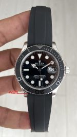 Rolex Yacht Master 226659 Siyah 42mm Oysterflex | VS Factory V3 Versiyon | Tungsten 18K | DD3235 | High Weight | Super Clone Swiss ETA Saat